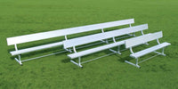 Thumbnail for Aluminum Team Bench with Backrest – 7.5 ft