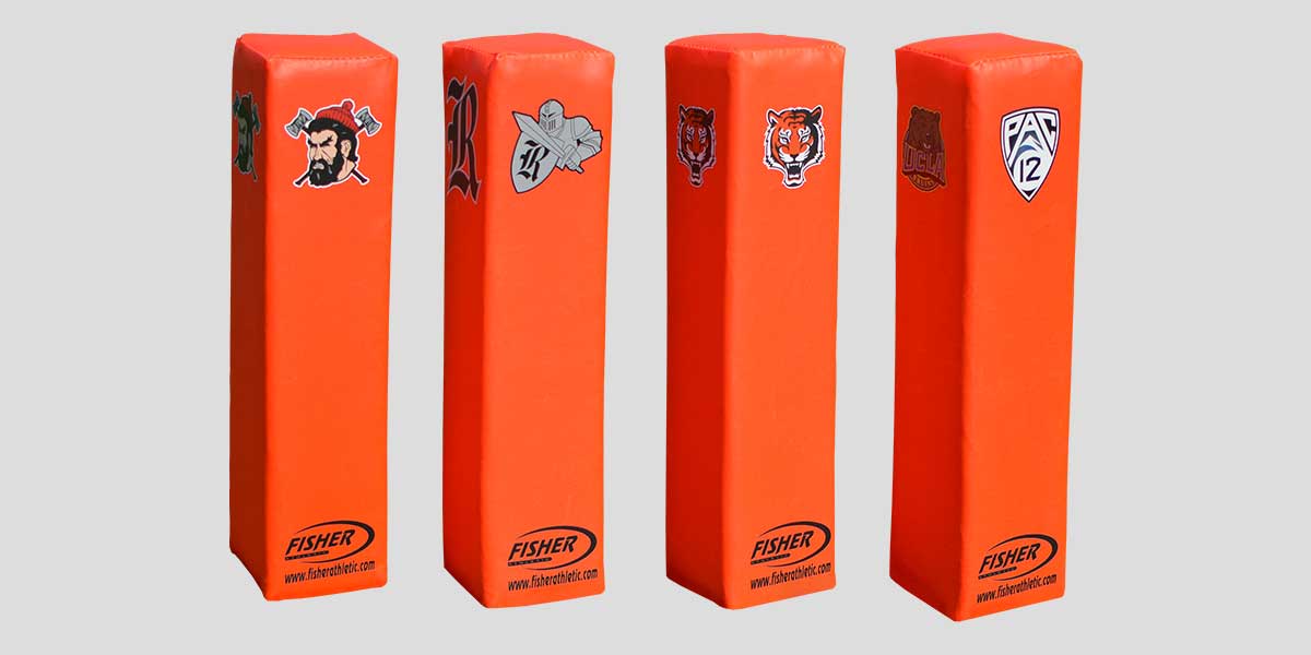 Digitally Printed Football Pylons with Logo – Set of 4