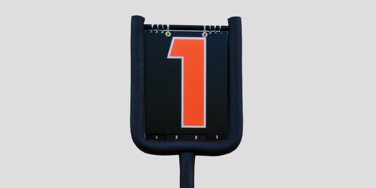 Football Flip Down Indicator – 7 ft (Orange)