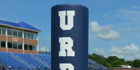 Thumbnail for Navy goal post pad with white sewn lettering