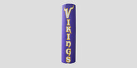 Thumbnail for Purple goal post pad with two color sewn VIKINGS lettering