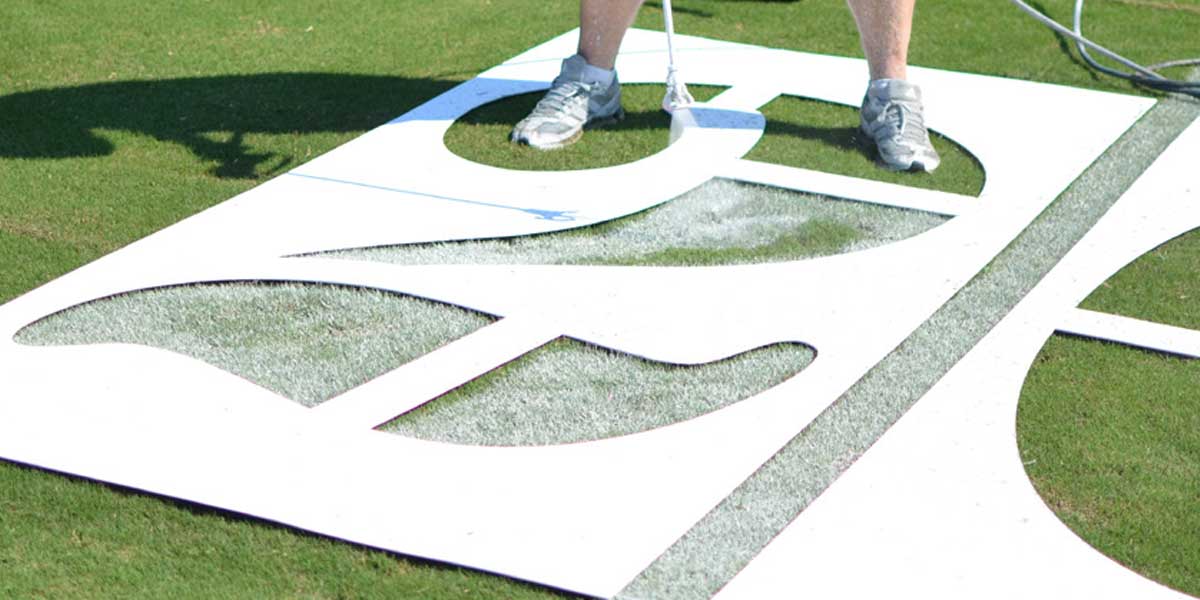 Pro Style Football Field Stencil Set – Deluxe
