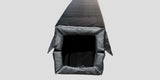 Black removable 4-sided pad with an open end, showing the interior.