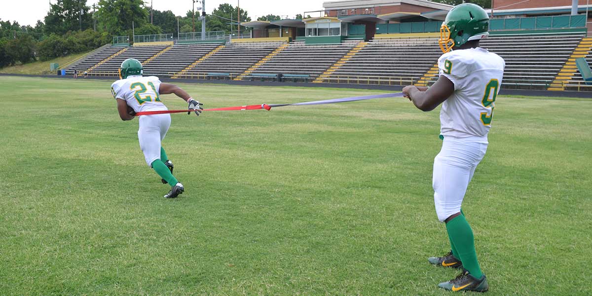 Tug-A-Ball Football Ball Security Trainer