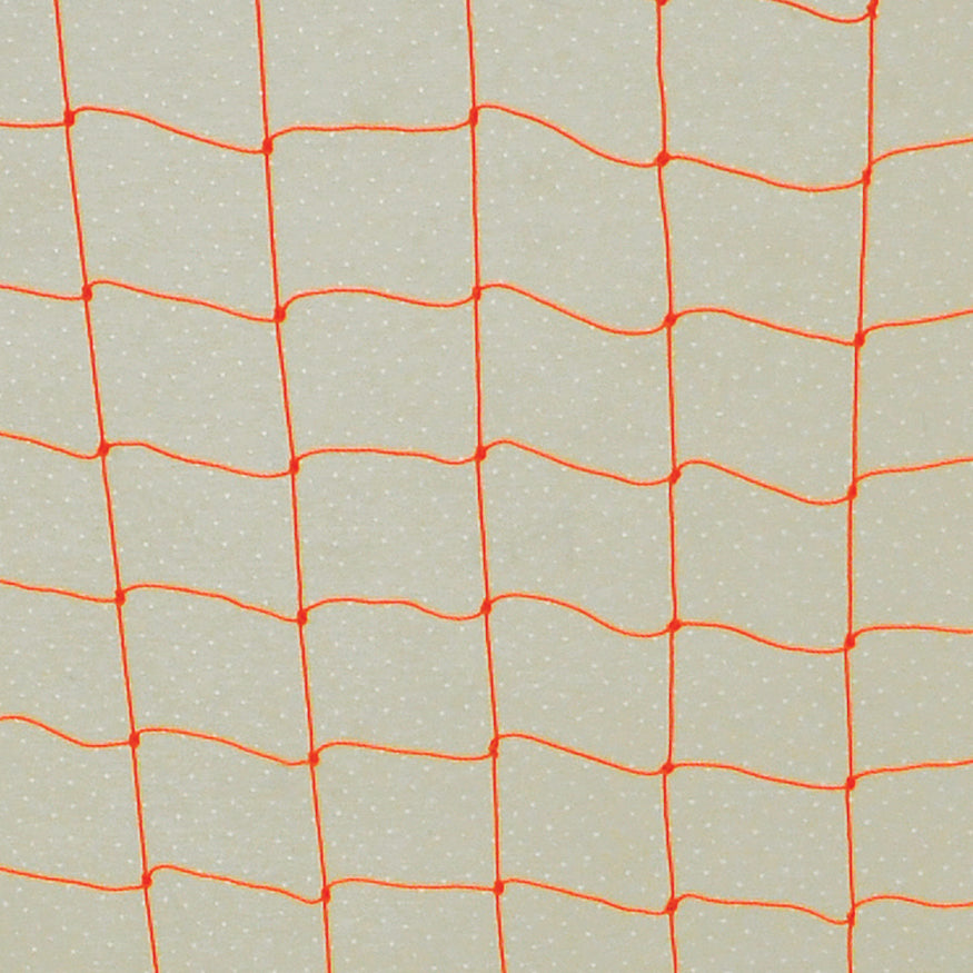 Short-Sided Goal Replacement Net (4 in. Sq. - 2.5mm Twist) (6 ft.W x 4 ft.H x 24 in.D) (Orange)