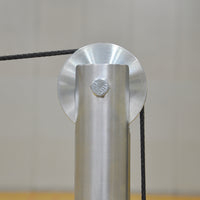 Thumbnail for Hybrid Steel Volleyball Uprights (3 in. Floor Sleeve) - NFHS, NCAA, USVBA Compliant