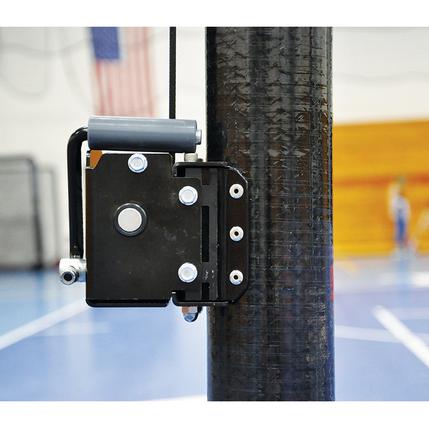 Carbon Ultralite Volleyball System with custom graphics (3-1/2 in. Floor Sleeve) - NFHS, NCAA, USVBA Compliant