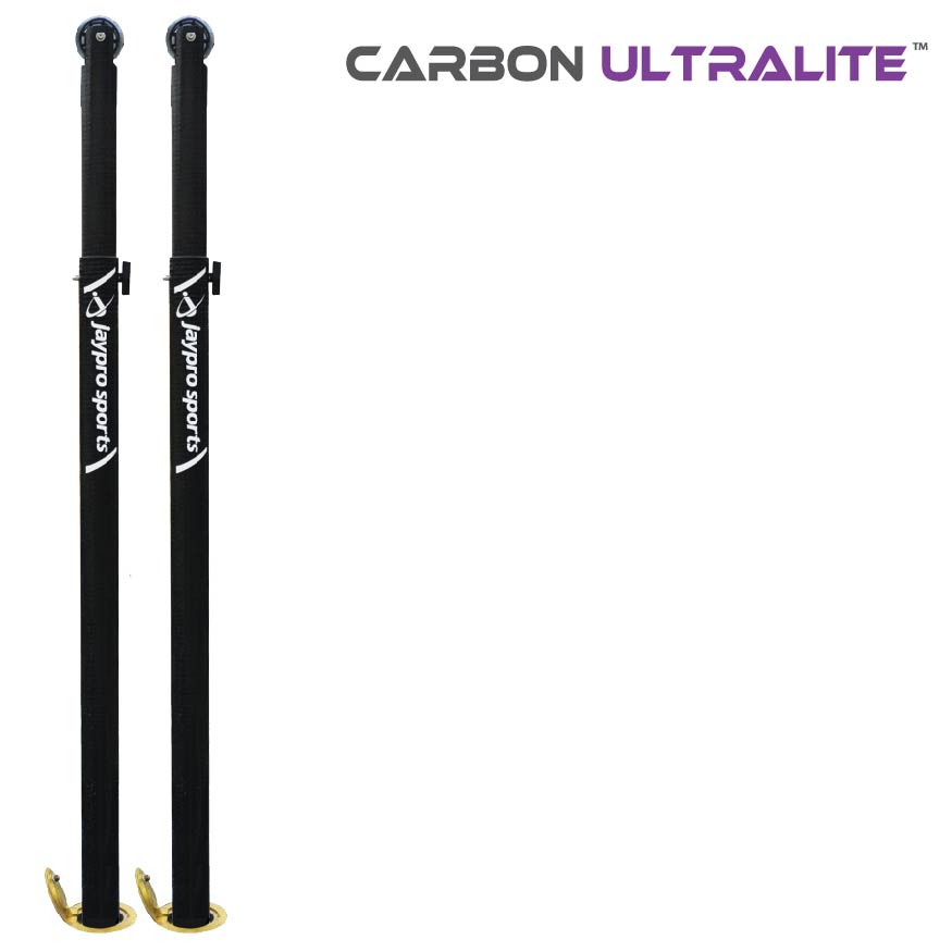 Carbon Ultralite Volleyball Uprights (3-1/2 in. Floor Sleeve) - NFHS, NCAA, USVBA Compliant