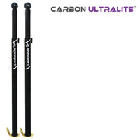 Thumbnail for Carbon Ultralite Volleyball Uprights (3-1/2 in. Floor Sleeve) - NFHS, NCAA, USVBA Compliant