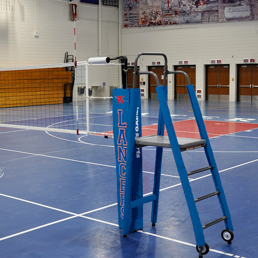 Carbon Ultralite Volleyball Deluxe Package with Custom Graphics (3 in. Floor Sleeve) - NFHS, NCAA, USVBA Compliant