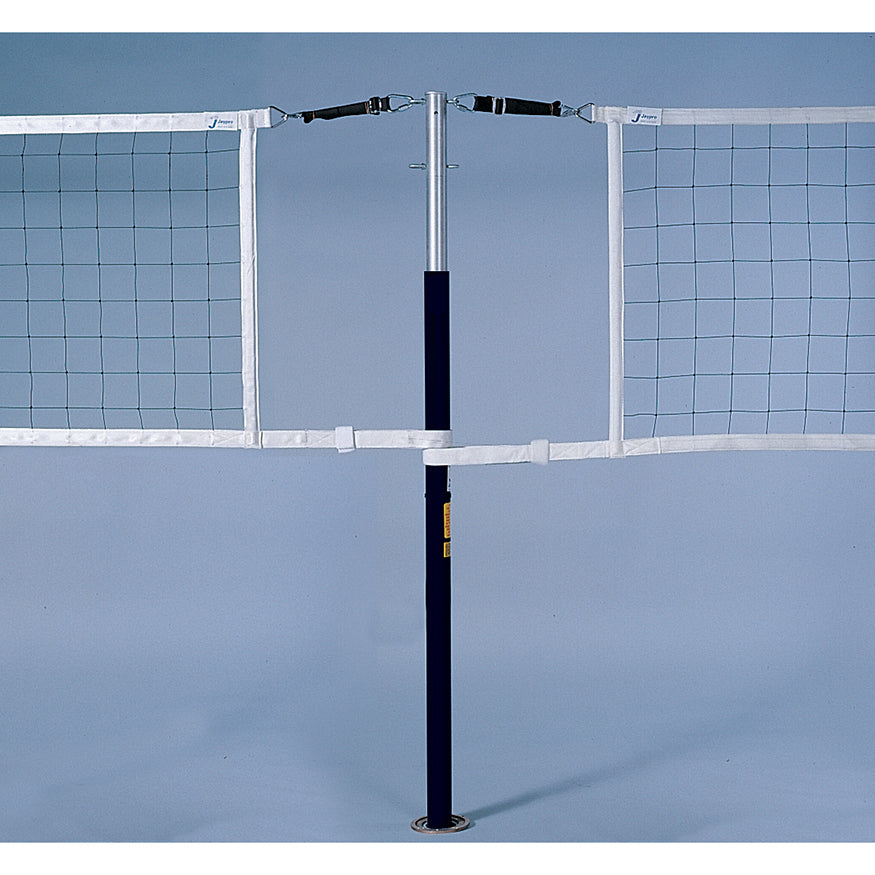 FeatherLite Volleyball Net Center Upright System (3 in. Floor Sleeve) - NFHS, NCAA, USVBA Compliant