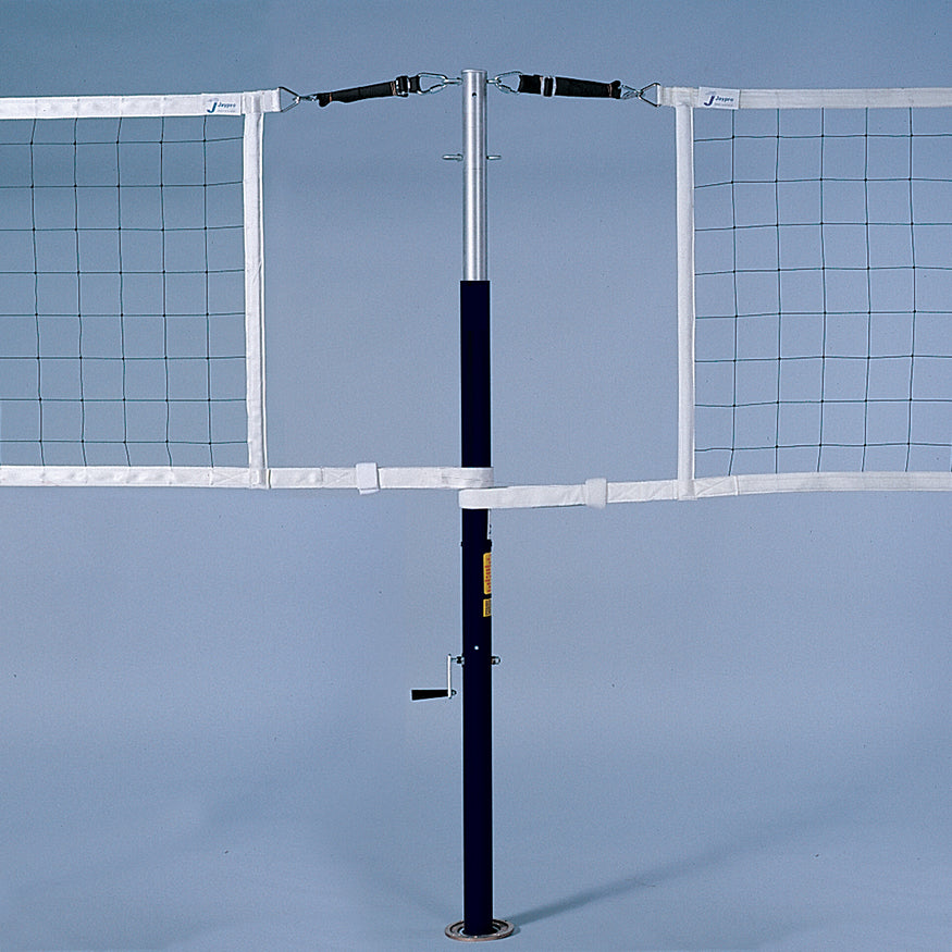 PowerLite Volleyball Net Center Upright System (3-1/2 in. Floor Sleeve) - NFHS, NCAA, USVBA Compliant