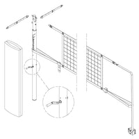 Thumbnail for PowerLite Volleyball Net Center Upright System (3-1/2 in. Floor Sleeve) - NFHS, NCAA, USVBA Compliant