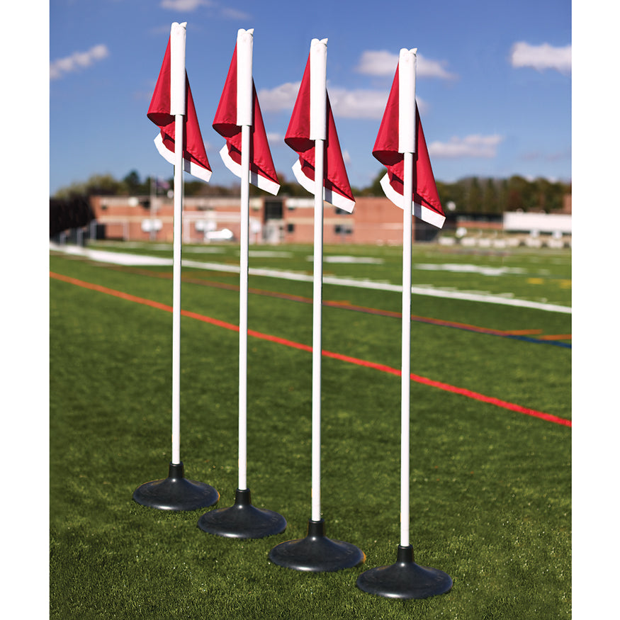 Corner Flags - Premium - with Rubber Base (Set of 4)