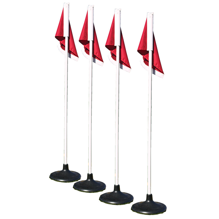 Corner Flags - Premium - with Rubber Base (Set of 4)