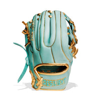Thumbnail for Mint and gold baseball glove with 