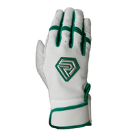 Thumbnail for Resilient Championship Fastpitch Batting gloves - White and Green