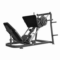 Thumbnail for Excel Roller Bearing Leg Press - Muscle D Fitness - Plate Load Leg Press - Weight Storage Pegs - Adjustable Back Pad