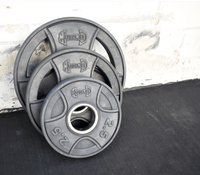 Thumbnail for Hard Chrome Olympic Bar and Olympic Rubber Weight Plate Sets