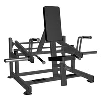 Thumbnail for Excel Seated/Standing Shrug - Muscle D Fitness - Plate Load Trap/Upper Back Machine - Gas Piston Assisted Seat Adjustment