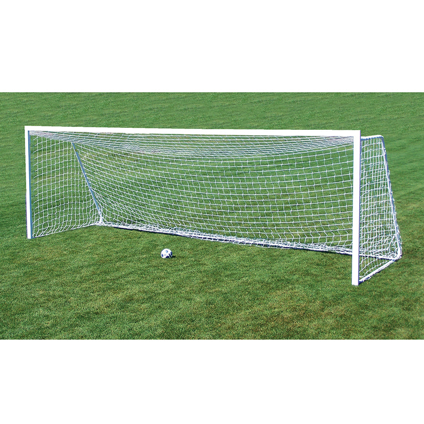 Soccer Goals - Team Official Square Goal (8 ft.H x 24 ft.W x 4 ft.B x 10 ft.D) - NFHS, NCAA Compliant