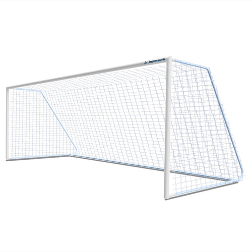Soccer Goals - Classic Official Round Goal (8 ft.H x 24 ft.W x 4 ft.B x 10 ft.D) - NFHS, NCAA, FIFA Compliant