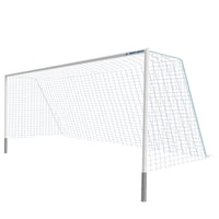 Thumbnail for Soccer Goals - Classic Official Round Goal - Semi-Permanent with Standard Backstays (8 ft.H x 24 ft.W x 4 ft.B x 10 ft.D) - NFHS, NCAA, FIFA Compliant
