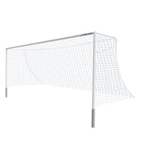 Thumbnail for Soccer Goals - Classic Official Round Goal - Semi-Permanent with European Backstays (8 ft.H x 24 ft.W x 4 ft.B x 10 ft.D) - NFHS, NCAA, FIFA Compliant