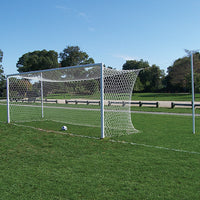Thumbnail for Soccer Goal Replacement Nets (Box Net - 5 1/2 in. Hex - 5mm Mesh) - World Classic Goal (8 ft.H x 24 ft.W x 6 ft.B x 6 ft.D) (White)