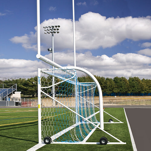 Soccer Goal Replacement Nets (5-1/2 in. Hex - 5mm Braided Mesh) - Team Official Goal (8 ft.H x 24 ft.W x 4 ft.B x 10 ft.D) (White)