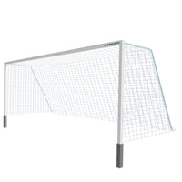 Thumbnail for Soccer Goals - Classic Official Square Goal - Semi-Permanent with Standard Backstays (8 ft.H x 24 ft.W x 4 ft.B x 10 ft.D) - NFHS, NCAA, FIFA Compliant