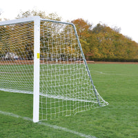 Thumbnail for Soccer Goals - Classic Official Square Goal - Semi-Permanent with Standard Backstays (8 ft.H x 24 ft.W x 4 ft.B x 10 ft.D) - NFHS, NCAA, FIFA Compliant