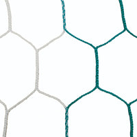 Thumbnail for Soccer Goal Replacement Nets (5-1/2 in. - 5mm Hex Braid) - Nova Premier Goal (8 ft.H x 24 ft.W x 4 ft.B x 10 ft.D) (Green/White)