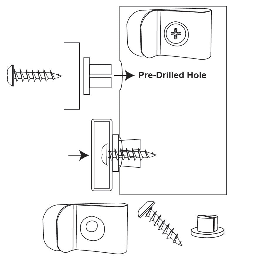 Net Clips (Steel) with Snap Plug (Set of 70)