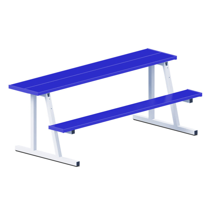Scorer Table (Outdoor) with Bench - 7-1/2 ft. - Portable (Powder Coated)