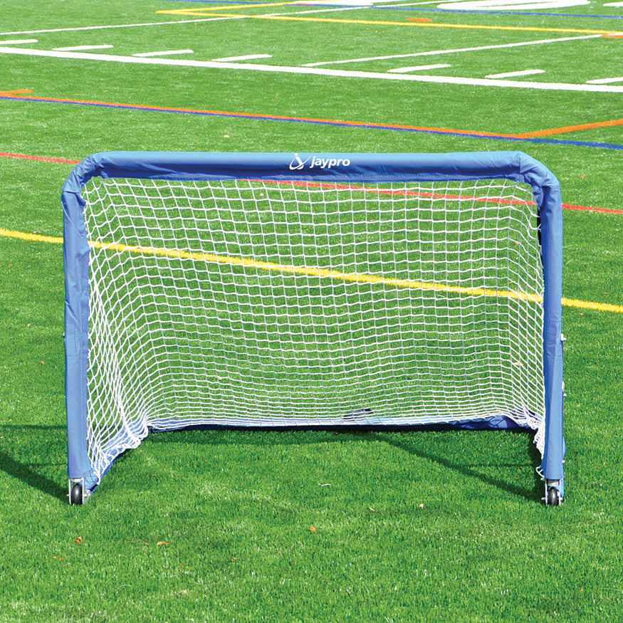 Replacement Net - Soccer Training Goal - Medium - Goal Runner (3 ft.H x 4 ft.W) (White with Blue Sleeve)