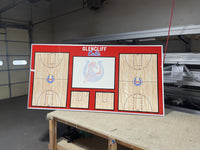 Thumbnail for Pizarra magnética de pared para vestuario de baloncesto 