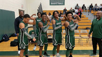 Thumbnail for Warriors basketball team in green custom arm sleeves