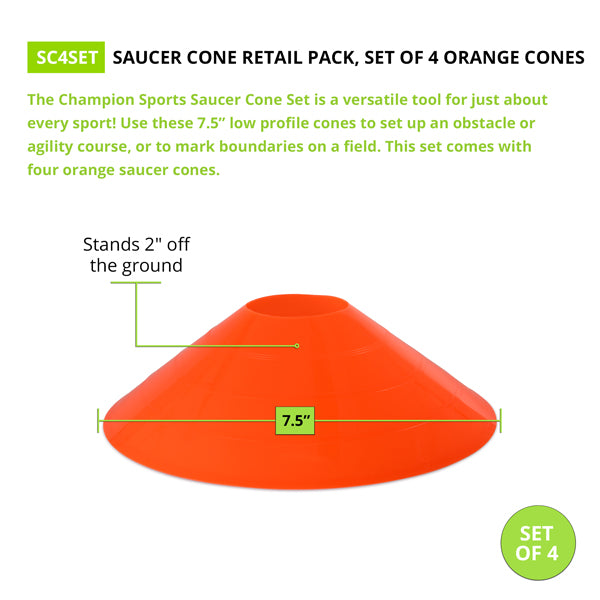 Saucer Cone Set of 4