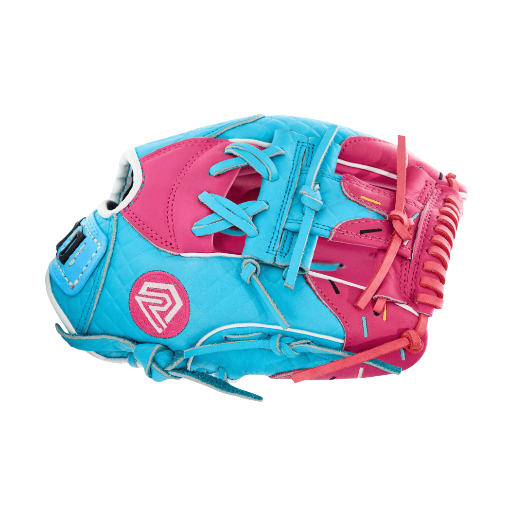 Youth Ball Glove - Ice Cream (Cotton Candy Blue and Pink)