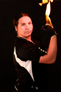 Thumbnail for Youth Fastpitch Batting Gloves - Black and Gold