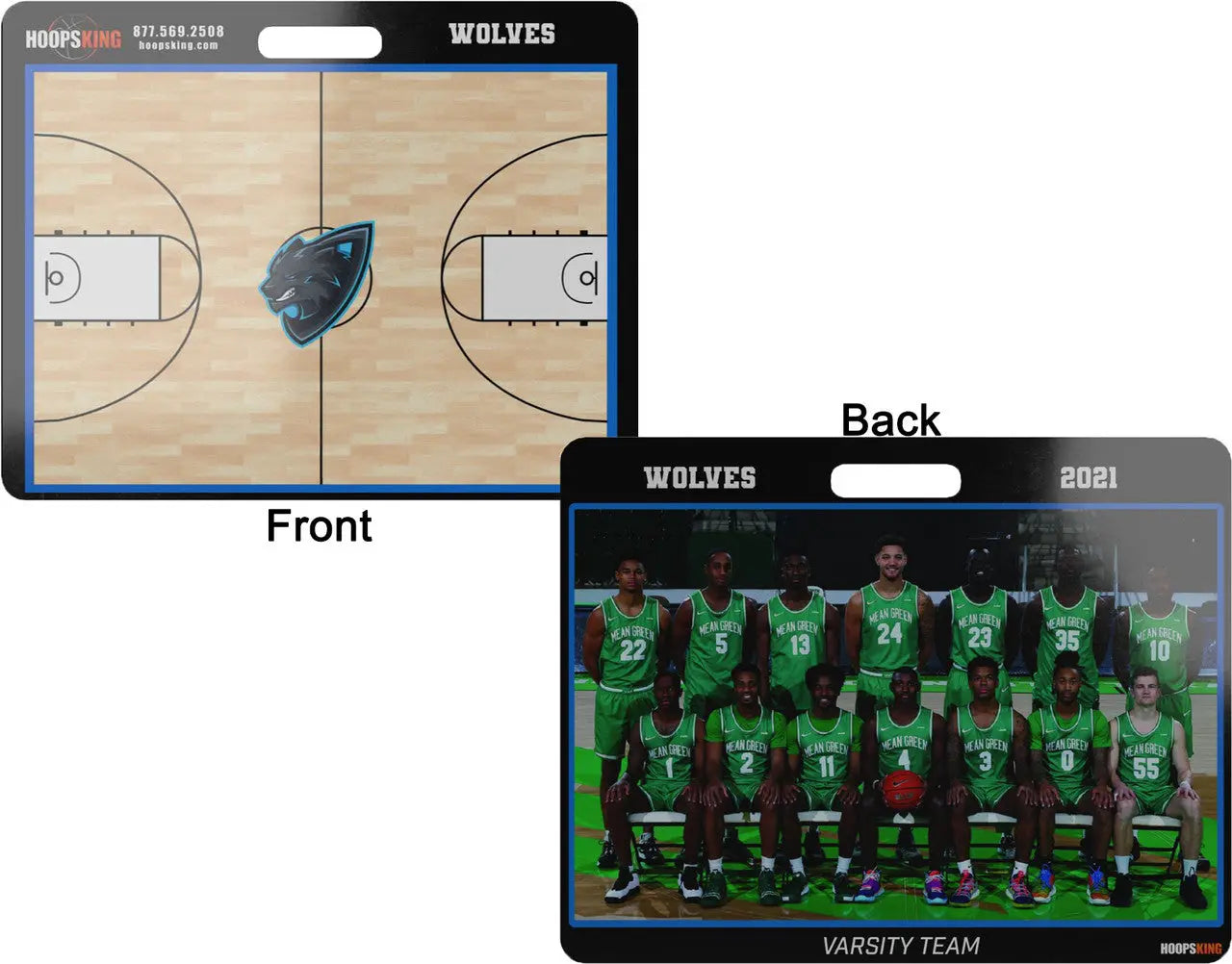 23 X 18 Custom Basketball Coaching Board | 2 Sided| Carry Handle HoopsKing