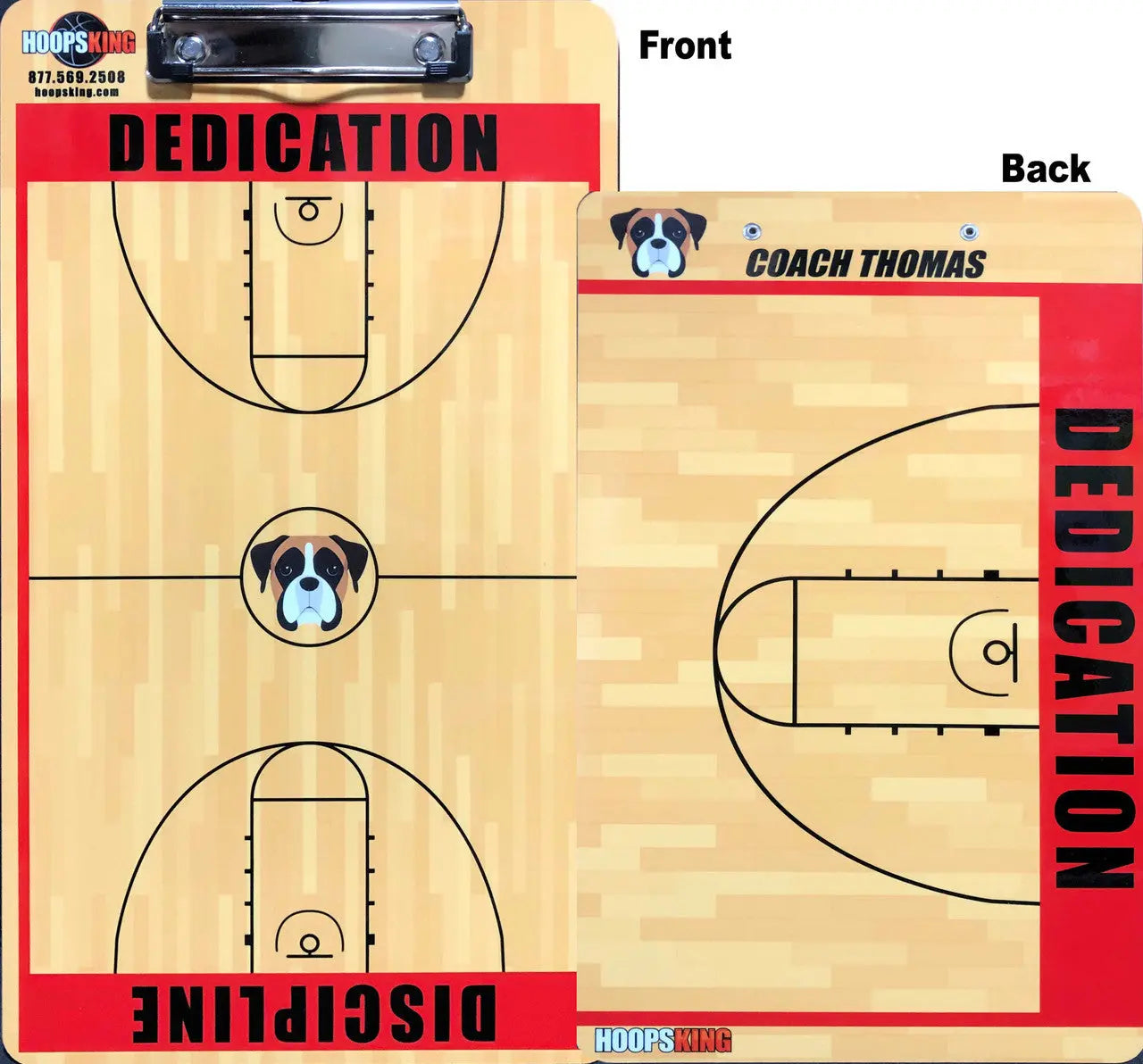 Custom Basketball Board (2 Sided) | Coach Gifts HoopsKing