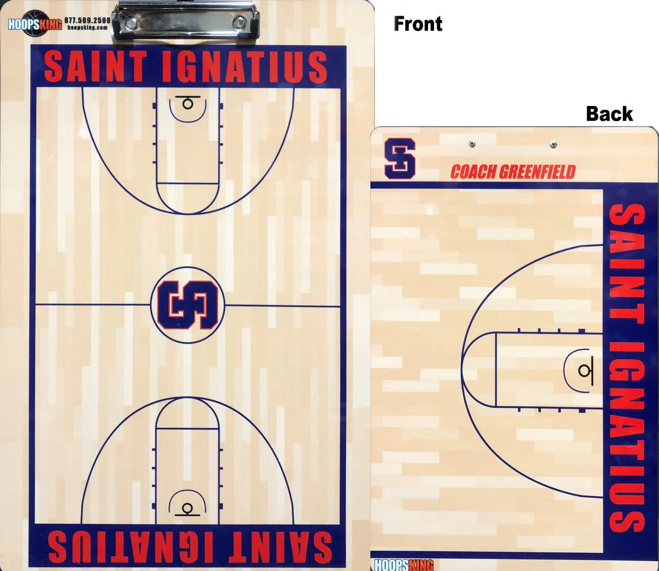Custom Basketball Board (2 Sided) | Coach Gifts HoopsKing
