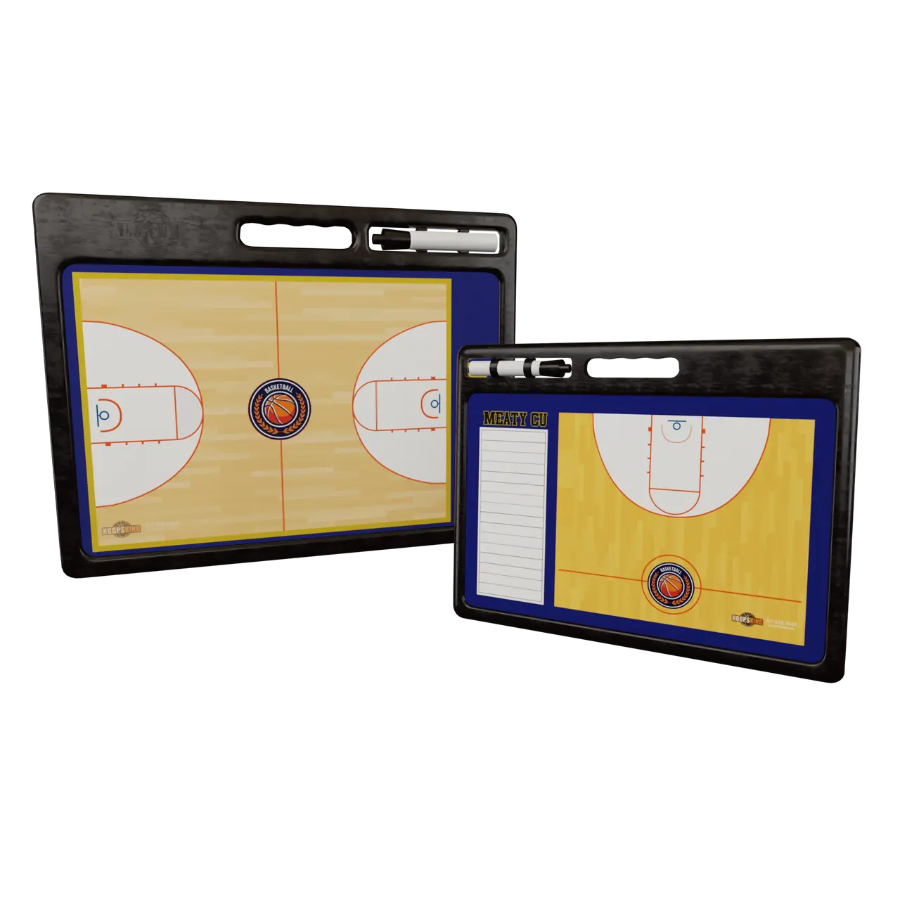 Custom Pro Basketball Whiteboard /w Handle | 2 Sided HoopsKing
