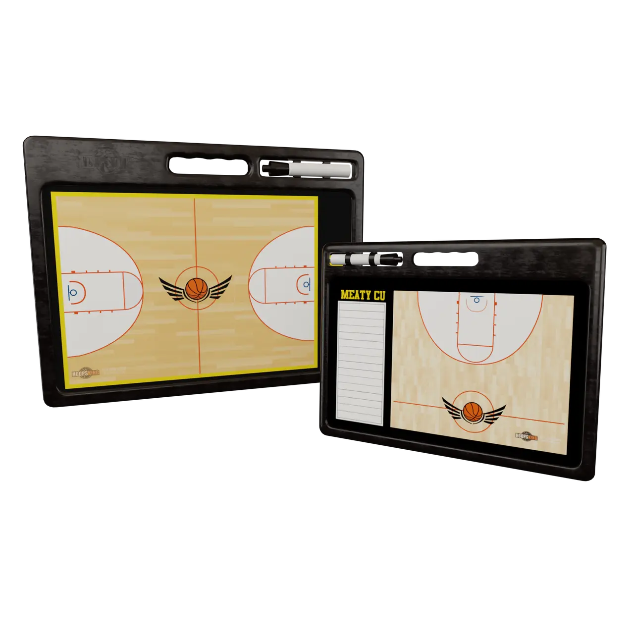 Custom Pro Basketball Whiteboard /w Handle | 2 Sided HoopsKing