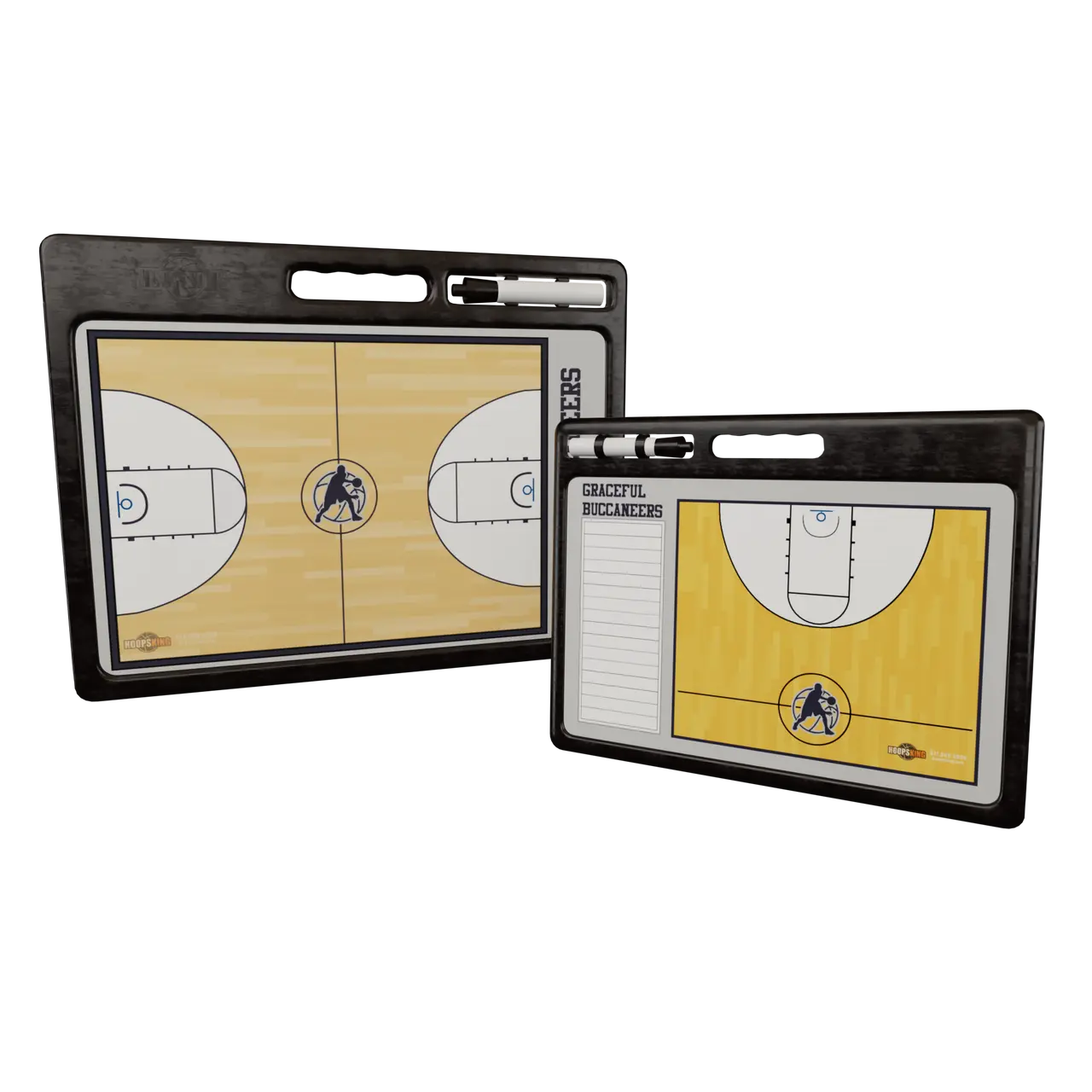 Custom Pro Basketball Whiteboard /w Handle | 2 Sided HoopsKing