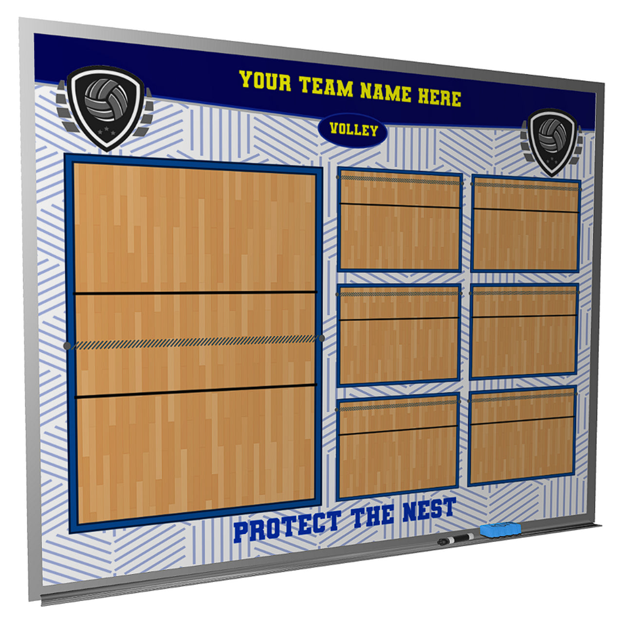 custom volleyball whiteboard magnetic personalized