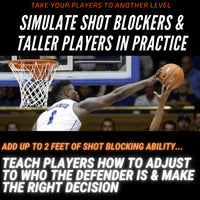 Thumbnail for how to score against taller shot blocker in basketball
