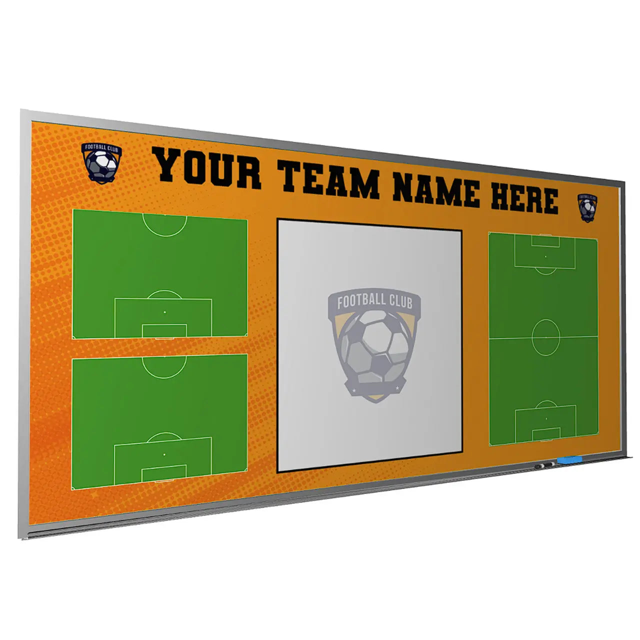 Custom Soccer Magnetic Whiteboard Locker Room Dry Erase 8 x 4 Feet